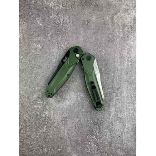 Butterfly 9400 Side-Opening Knife with a Green Aluminum Handle