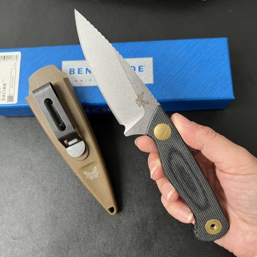 Introducing the 2024 Benchmade Dacian 203BT Tactical Fixed Blade Knife.