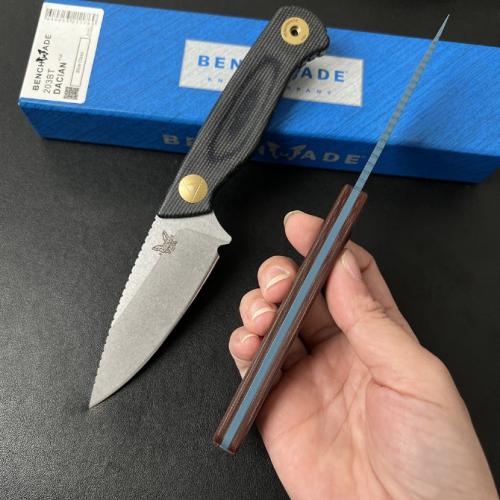 Introducing the 2024 Benchmade Dacian 203BT Tactical Fixed Blade Knife.