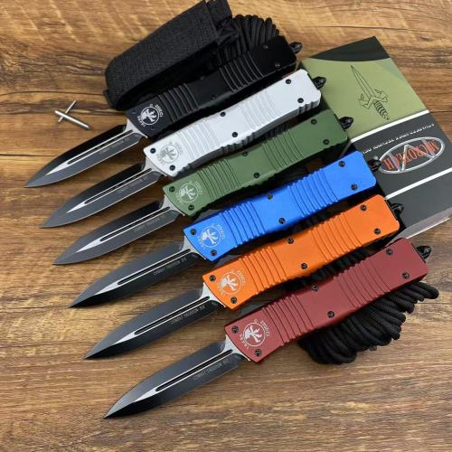 Introducing the Replica Microtech Dragon Double Blade: a masterful fusion of precision engineering a...