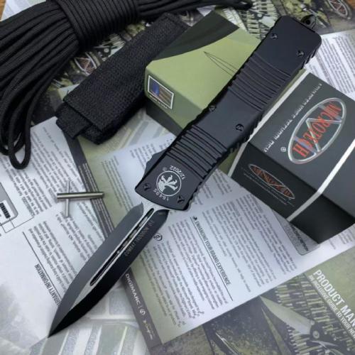 Introducing the Replica Microtech Dragon Double Blade: a masterful fusion of precision engineering and striking design. 