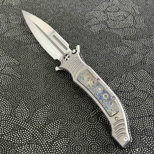 DDR Assisted Opening Folding Knife with Zirconium Inlays