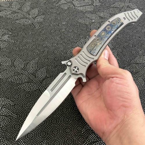 DDR Assisted Opening Folding Knife with Zirconium Inlays