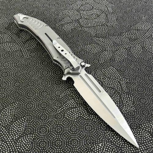 DDR Assisted Opening Folding Knife with Zirconium Inlays