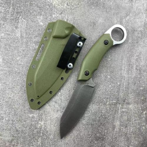 Italian Lion Steel H2 Tactical Fixed Blade with Enhanced K Sheath