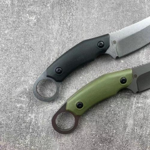 Italian Lion Steel H2 Tactical Fixed Blade with Enhanced K Sheath