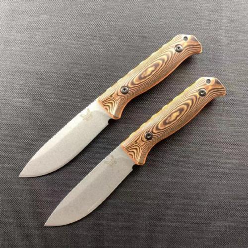Benchmade 15002-1 Saddle Mountain Skinner Knife with Black and Orange Sheath