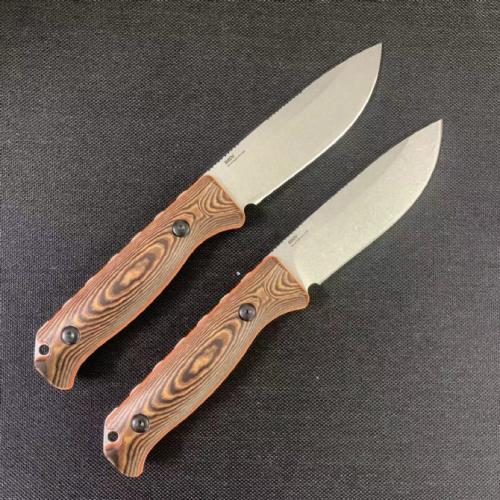 Benchmade 15002-1 Saddle Mountain Skinner Knife with Black and Orange Sheath