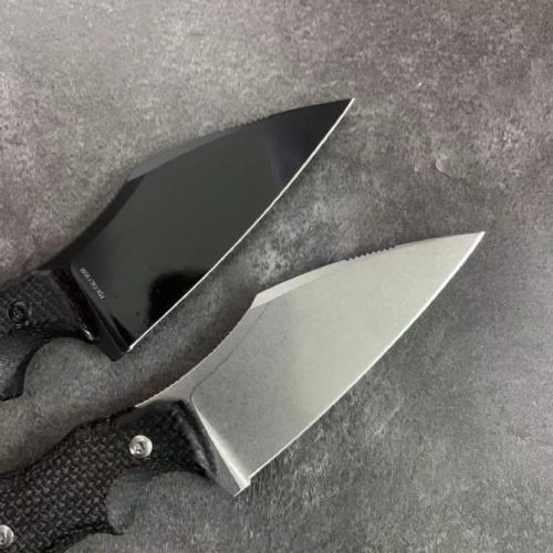 Introducing the Bastinelli Knives Little Rascal: a fixed blade masterpiece featuring a premium M390 steel blade and a sl