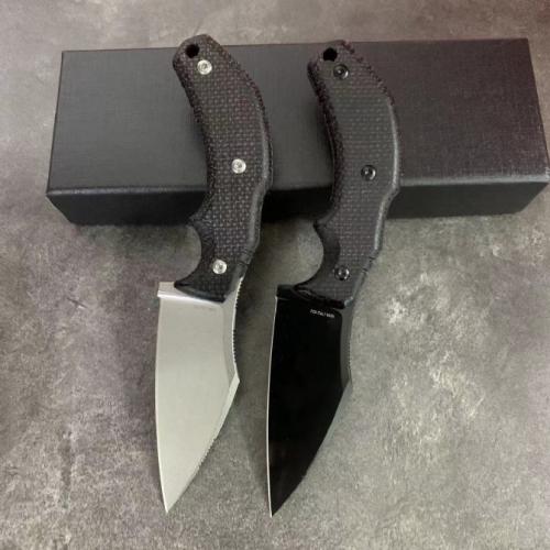Introducing the Bastinelli Knives Little Rascal: a fixed blade masterpiece featuring a premium M390 steel blade and a sl