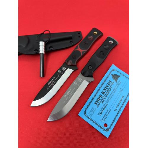 TOPS Tactical BOB Outdoor Survival Knife with Kydex Sheath