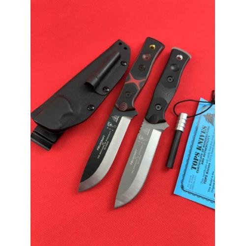 TOPS Tactical BOB Outdoor Survival Knife with Kydex Sheath