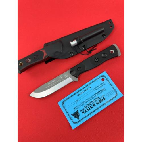 TOPS Tactical BOB Outdoor Survival Knife with Kydex Sheath