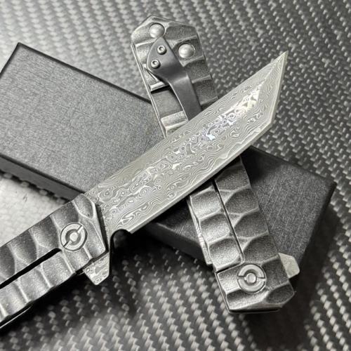 Premium Damascus Folding Knife