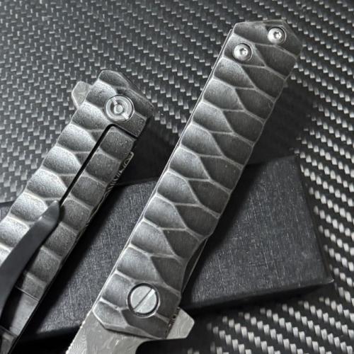 Premium Damascus Folding Knife