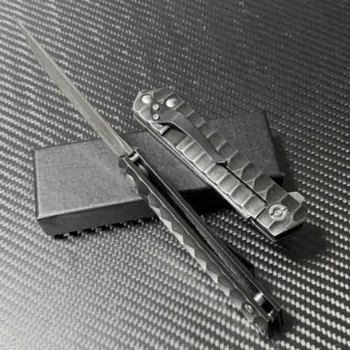 Premium Damascus Folding Knife