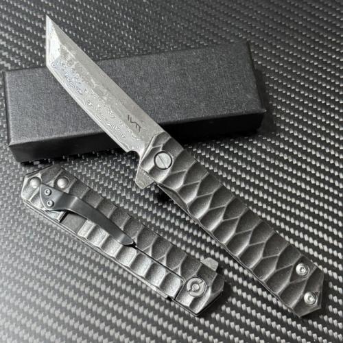 Premium Damascus Folding Knife