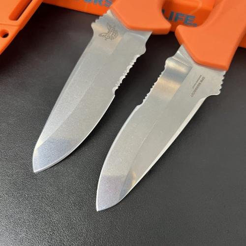 Introducing the new Benchmade Undercurrent 18040S Fixed Blade in vibrant orange.
