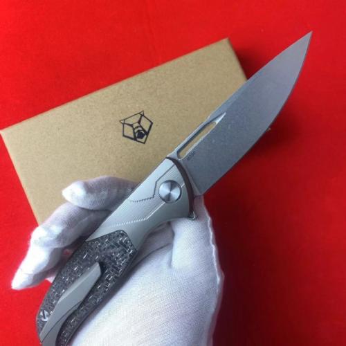 Bear Head F95-1 Titanium Carbon Fiber Folding Knife