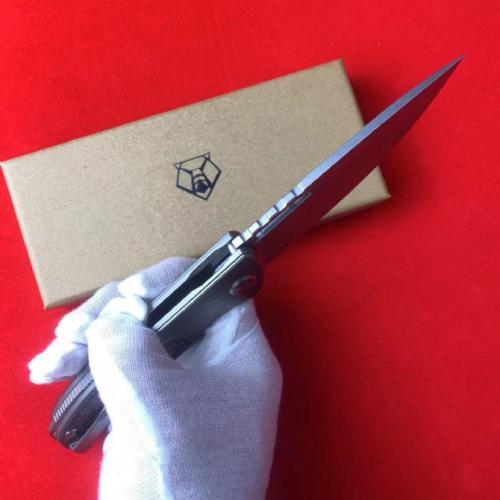 Bear Head F95-1 Titanium Carbon Fiber Folding Knife