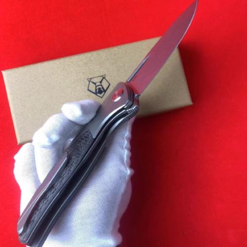 Bear Head F95-1 Titanium Carbon Fiber Folding Knife