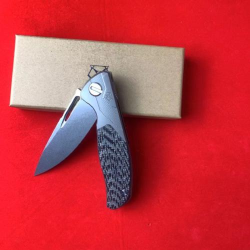 Bear Head F95-1 Titanium Carbon Fiber Folding Knife