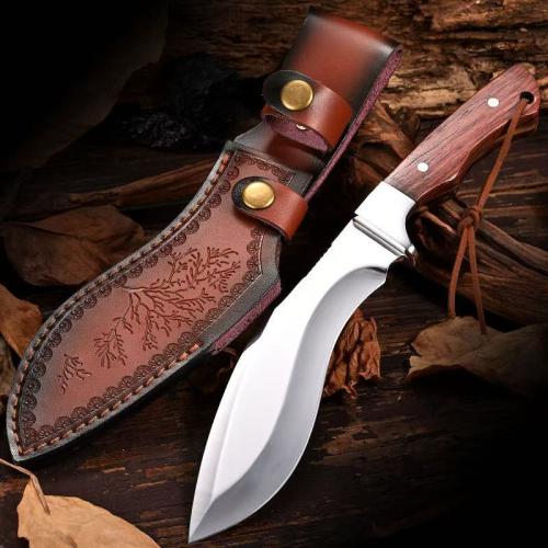 Introducing the Snow Leopard Kukri Knife: a perfect blend of tradition and modern craftsmanship. Des...