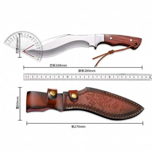 Introducing the Snow Leopard Kukri Knife: a perfect blend of tradition and modern craftsmanship. Designed for both colle