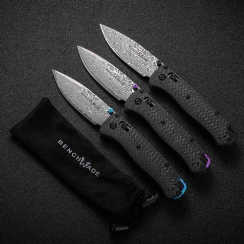 Benchmade 535-3 Carbon Fiber Damascus Folding Knife