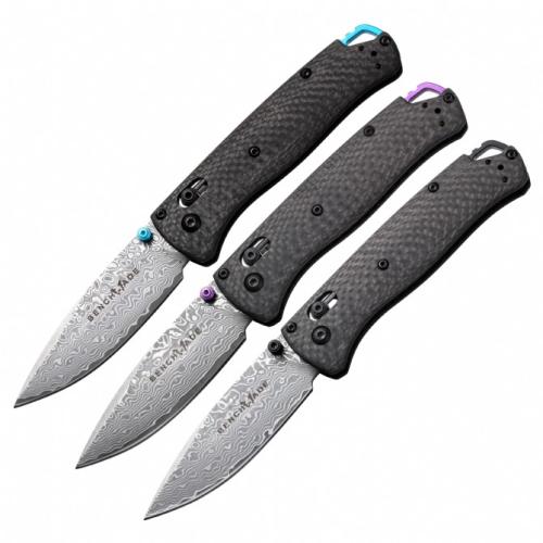 Benchmade 535-3 Carbon Fiber Damascus Folding Knife