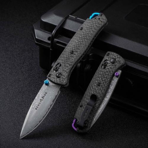 Benchmade 535-3 Carbon Fiber Damascus Folding Knife
