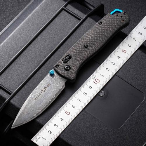 Benchmade 535-3 Carbon Fiber Damascus Folding Knife