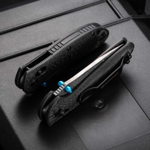 Benchmade 556 Folding Knife with VG10 Damascus Blade and Carbon Fiber Handle