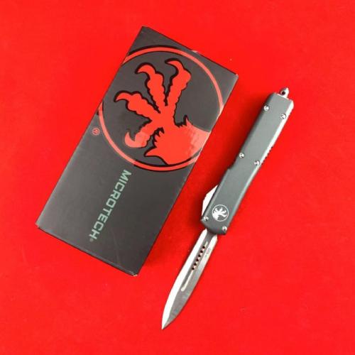 Microtech UT85 Spring-Assisted Knife (Large Comb + Double-Edged, Available in Five Styles)