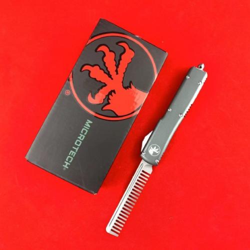 Microtech UT85 Spring-Assisted Knife (Large Comb + Double-Edged, Available in Five Styles)