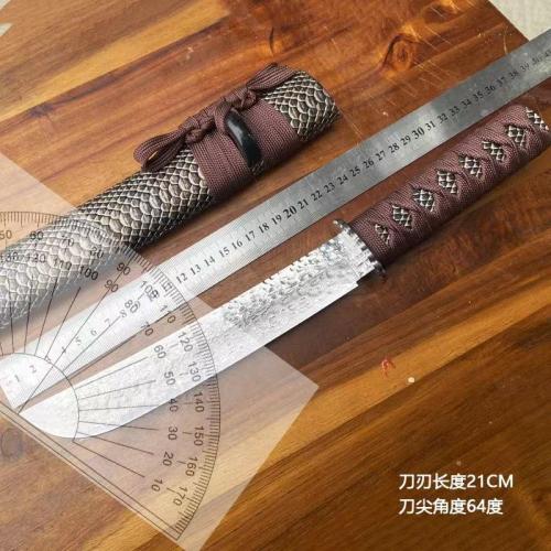 Wuhun Damascus Samurai Sword