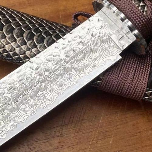 Wuhun Damascus Samurai Sword