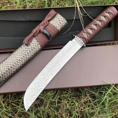 Wuhun Damascus Samurai Sword