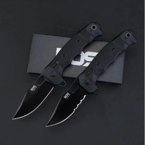 SOG SEAL XR Tactical Folding Knife - Black