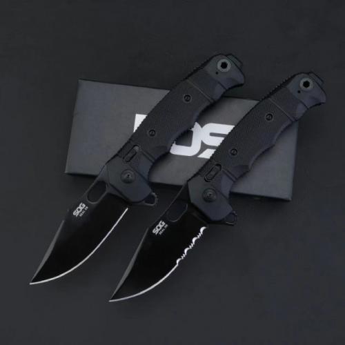 SOG SEAL XR Tactical Folding Knife - Black
