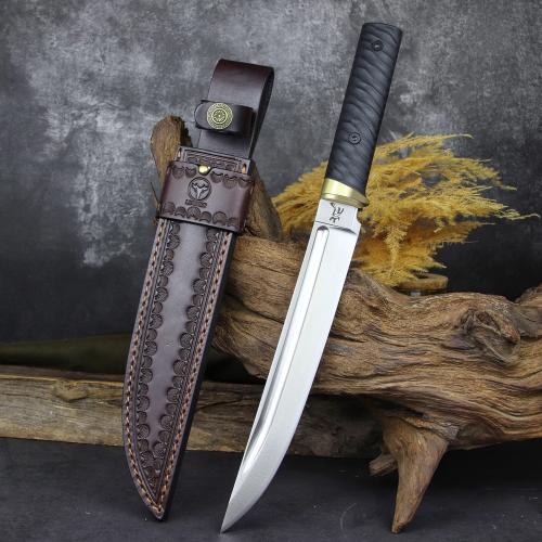 Shadow-Storm Tactical Knife with a Satin Finish