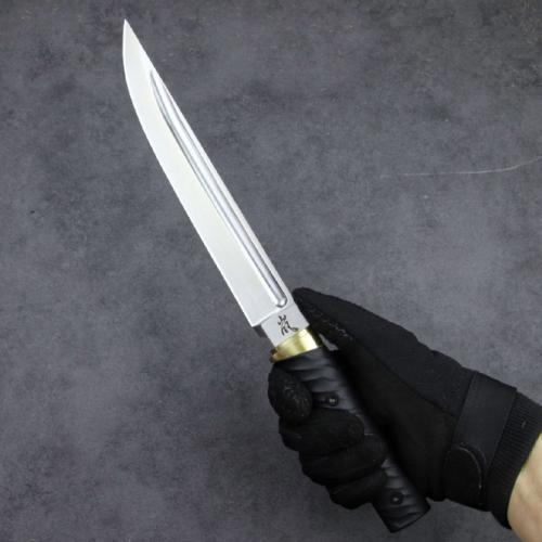 Shadow-Storm Tactical Knife with a Satin Finish