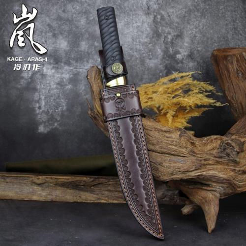 Shadow-Storm Tactical Knife with a Satin Finish