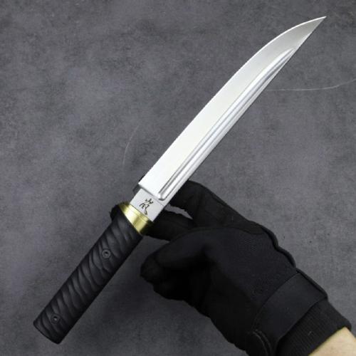 Shadow-Storm Tactical Knife with a Satin Finish
