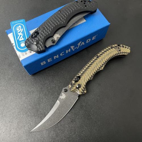 Introducing the new BENCHMADE 865 Tactical Folding Knife with a G10 Handle.