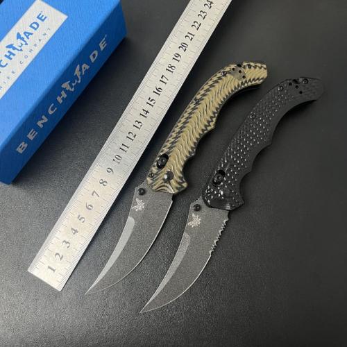 Introducing the new BENCHMADE 865 Tactical Folding Knife with a G10 Handle.