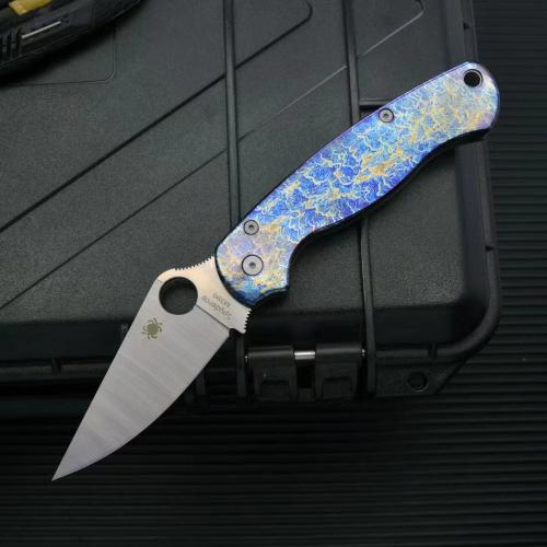 C81 Titanium Folding Knife - Thunder Pattern