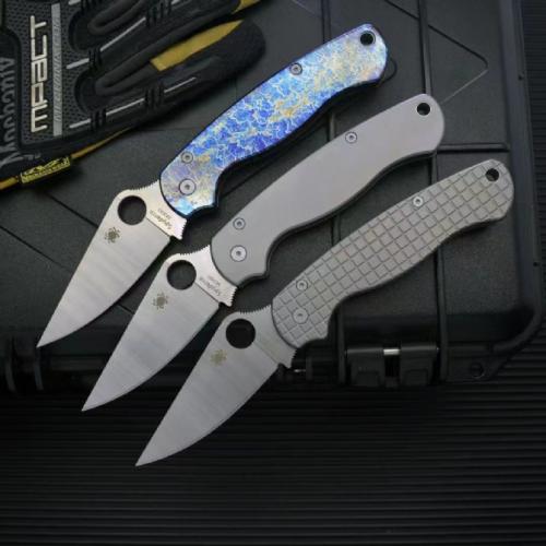 C81 Titanium Folding Knife - Thunder Pattern
