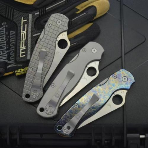 C81 Titanium Folding Knife - Thunder Pattern