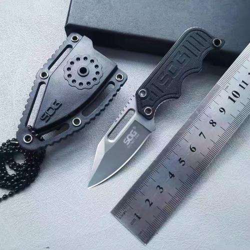 Mini SOG Necklace Fixed Blade Knife: Compact, convenient, and always within reach.